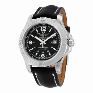 Breitling Black Quartz Watch # A7438811/BD45BKLT (Men Watch)