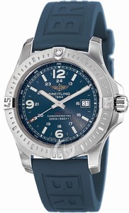 Breitling Blue Battery Operated Quartz Watch # A7438811/C907-158S (Men Watch)