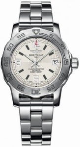 Breitling Quartz Silver Dial Polished Stainless Steel Band Watch #A7738711/G744-SS (Women Watch)