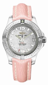 Breitling Swiss quartz Dial color white-mother-of-pearl Watch # A7738811/A770-264X (Men Watch)