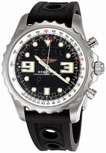 Breitling Swiss quartz Dial color Black Watch # A7836534/BA26 (Men Watch)