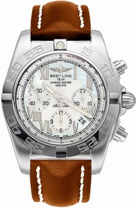 Breitling Swiss automatic Dial color Mother of pearl Watch # AB011012/A691-433X (Men Watch)