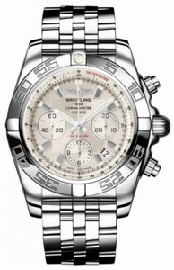 Breitling Automatic Silver With Silver Subs And Date At 4 Dial Stainless Steel Band Watch #AB011012/G684-SS (Men Watch)