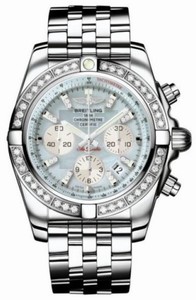Breitling Mother of Pearl Automatic Self Winding Watch # AB011053/G686-375A (Men Watch)