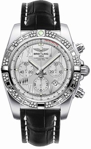 Breitling Swiss automatic Dial color Silver Watch # AB0110AA/G676-744P (Men Watch)