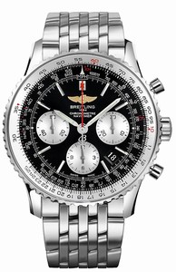 Breitling Swiss automatic Dial color Black Watch # AB012721/BD09-443A (Men Watch)