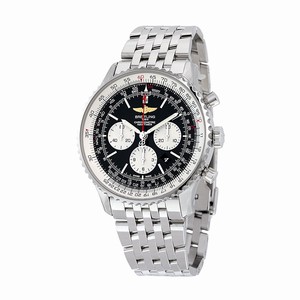 Breitling Black Automatic Watch # AB012721-BD09SS (Men Watch)