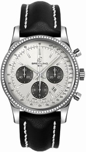 Breitling Swiss automatic Dial color Silver Watch # AB015253/G724-435X (Men Watch)