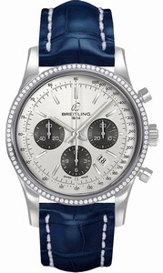 Breitling Swiss automatic Dial color Silver Watch # AB015253/G724-732P (Men Watch)