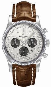 Breitling Swiss automatic Dial color Silver Watch # AB015253/G724-740P (Men Watch)
