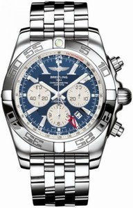 Breitling Automatic COSC Blue Chronograph Dial Polished Stainless Steel Band Watch #AB041012/C834-SS (Men Watch)