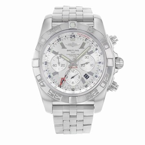 Breitling Swiss automatic Dial color Silver Watch # AB041012-G719-383A (Men Watch)