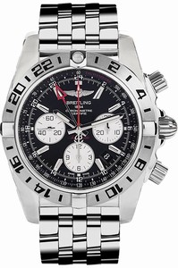 Breitling Swiss automatic Dial color Black Watch # AB0413B9/BD17-383A (Men Watch)