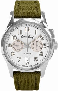 Breitling Mechanical hand wind Dial color Silver Watch # AB141112/G799-106W (Men Watch)