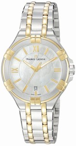 Maurice Lacroix Silver Dial Stainless Steel Watch #AI1006-PVY13-160-1 (Men Watch)