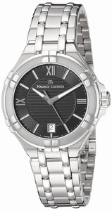 Maurice Lacroix Black Dial Stainless Steel Watch #AI1006-SS002-330-1 (Women Watch)