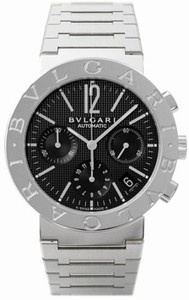 Bvlgari Automatic Chronograph Date Stainless Steel Watch # BB38BSSDCH.N (Men Watch)