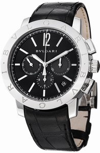 Bvlgari Swiss Automatic Dial Color Black Watch #BB41BSLDCH (Men Watch)