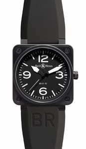 Bell & Ross Automatic Stainless Steel Watch #BR01-92-Carbon (Men Watch)