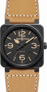 Bell & Ross Swiss automatic Dial color Black Watch # BR0392-HERITAGE (Men Watch)