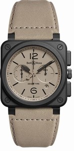 Bell & Ross Brown Automatic Self Winding Watch # BR0394-DESERT-CE (Men Watch)