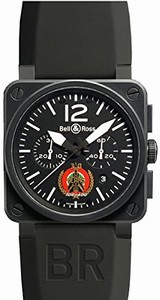 Bell & Ross Limited Edition of 50 Pieces Black Rubber Watch #BR0394-TORNADO (Men Watch)