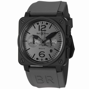 Bell & Ross Swiss automatic Dial color Grey Watch # BR03-94CAMMANDO (Men Watch)