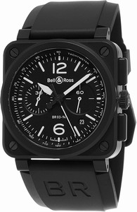 Bell & Ross Swiss automatic Dial color Black Watch # BR03-94CERAMIC (Men Watch)