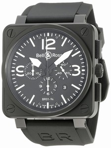 Bell & Ross Swiss-Automatic Dial color Black Watch # BR-01-94-CARBON (Men Watch)