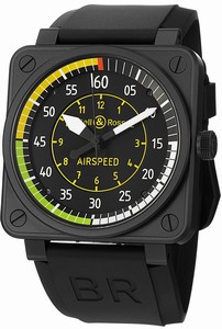 Bell & Ross Swiss automatic Dial color Black Watch # BR-01-AIRSPEED (Men Watch)