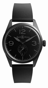 Bell & Ross Automatic Small Second Hand Date Black Rubber Watch #BR-123-PHANTOM (Men Watch)