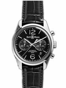 Bell & Ross Automatic Stainless Steel Watch #BR-126-OFFICER-BLACK (Men Watch)