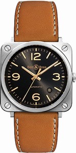 Bell & Ross Swiss automatic Dial color Black Watch # BR-S-GOLDEN-HERITAGE (Men Watch)