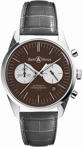 Bell & Ross Swiss automatic Dial color Brown Watch # BRG126-BRN-ST/SCR (Men Watch)