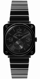 Bell & Ross Swiss quartz Dial color Black Watch # BRS-BLC-PH/SCE (Men Watch)