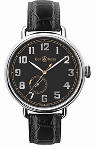 Bell & Ross Black Manual Winding Watch # BRWW197-HER-ST/SCR (Men Watch)