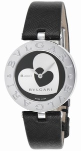 Bvlgari B-Zero 1 Quartz Analog Black Leather Watch# BZ30BHSL (Women Watch)