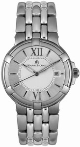 Maurice Lacroix Silver Dial Stainless Steel Band Watch #CA1107-SS002-110 (Men Watch)