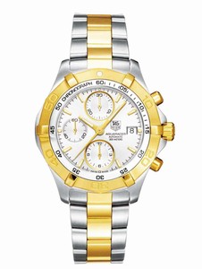 TAG Heuer Aquaracer Automatic Chronograph Date Two Tone Stainless Steel Watch # CAF2120.BB0816 (Men Watch)