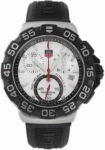 TAG Heuer Formula 1 Quartz Chronograph Date Black Rubber Watch # CAH1111.BT0714 (Men Watch)