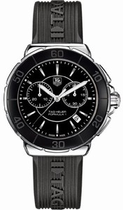 TAG Heuer Black Dial Rubber Band Watch #CAH1210.FT6024 (Women Watch)