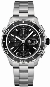 TAG Heuer Self Winding Automatic Calibre 16 Movement Brushed And Polished Stainless Steel Black Dial Brushed And Polished Stainless Steel Band Watch #CAK2110.BA0833 (Men Watch)