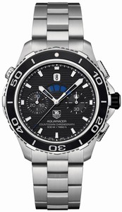 TAG Heuer Self Winding Automatic Calibre 72 Movement Brushed And Polished Stainless Steel Black Dial Brushed And Polished Stainless Steel Band Watch #CAK211A.BA0833 (Men Watch)