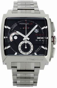 TAG Heuer Monaco Calibre 12 Chronograph Stainless Steel Watch #CAL2110.BA0781 (Men Watch)