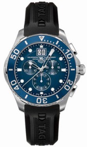 TAG Heuer Quartz Chronograph Date Aquaracer Watch #CAN1011.FT8011 (Men Watch)