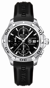TAG Heuer Aquaracer Automatic Chronograph Date Black Rubber Watch #CAP2110.FT6028 (Men Watch)