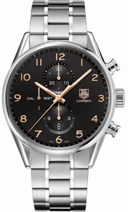 TAG Heuer Automatic Carrera Chronograph Date Stainless Steel Watch #CAR2014.BA0796 (Men Watch)