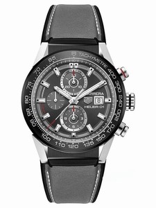 TAG Heuer Carrera Caliber Heuer 01 Automatic Chronograph Date Grey Watch# CAR201W.FT6095 (Men Watch)