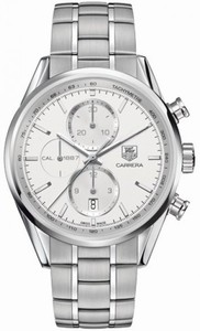 TAG Heuer Carrera Automatic Chronograph Silver Dial Date Stainless Steel Watch #CAR2111.BA0724 (Men Watch)