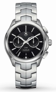 TAG Heuer Link Automatic Chronograph Black Dial Date Stainless Steel Watch #CAT2110.BA0959 (Men Watch)